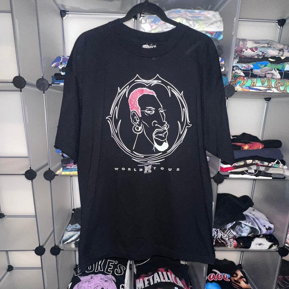 1996 Dennis Rodman MTV World Tour Shirt - XL 25x32